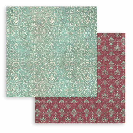 Double-sided Scrapbook Paper - Master of Magic Turquoise Tapestry
