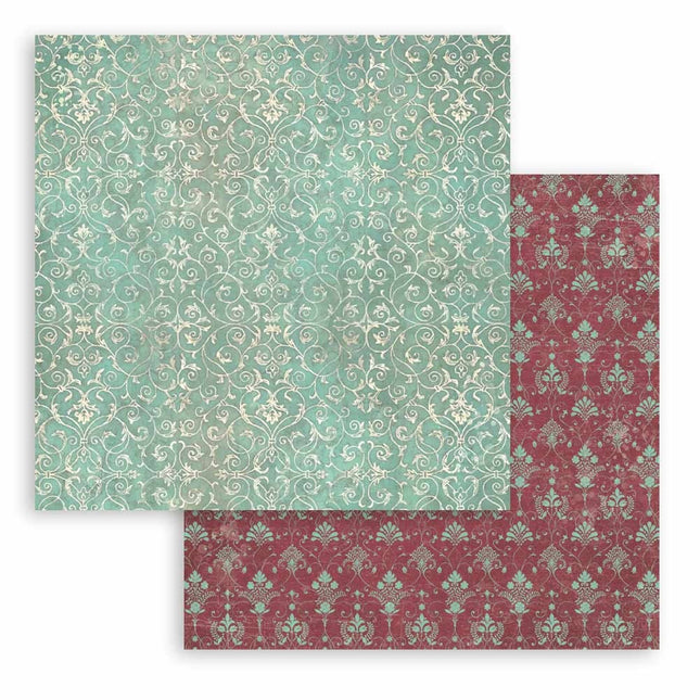 Double-sided Scrapbook Paper - Master of Magic Turquoise Tapestry