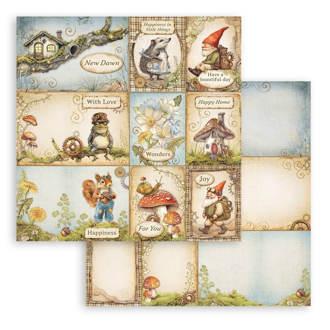 Double-sided Scrapbook Paper - Hidden Grove cards