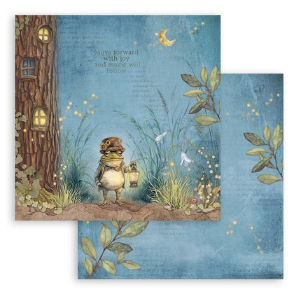 Double-sided Scrapbook Paper - Hidden Grove Mr Frog