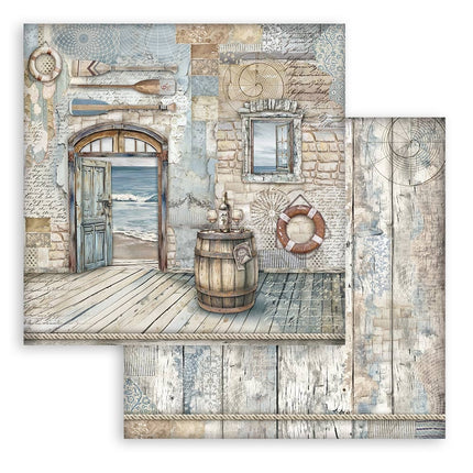 Double-sided Scrapbook Paper - Silent Sea barrel