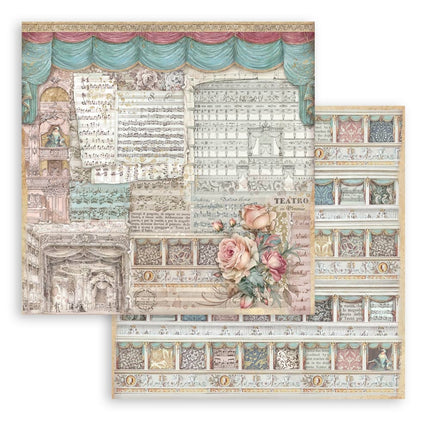 Double-sided Scrapbook Paper - Venice City of Art theatre