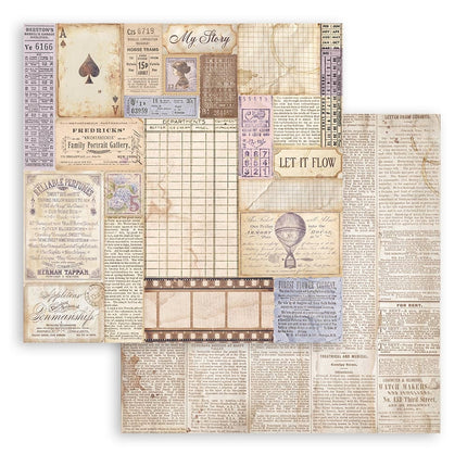 Double-sided Scrapbook Paper - Quiet Days mixed backgrounds
