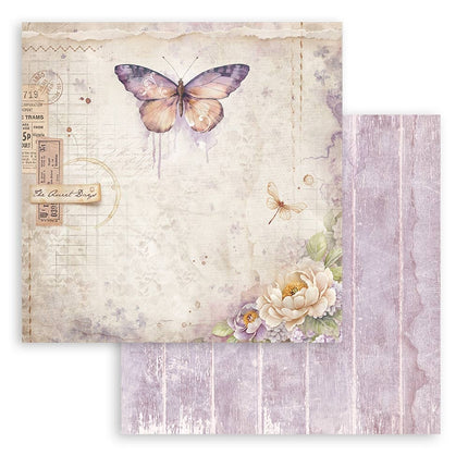 Double-sided Scrapbook Paper - Quiet Days butterfly