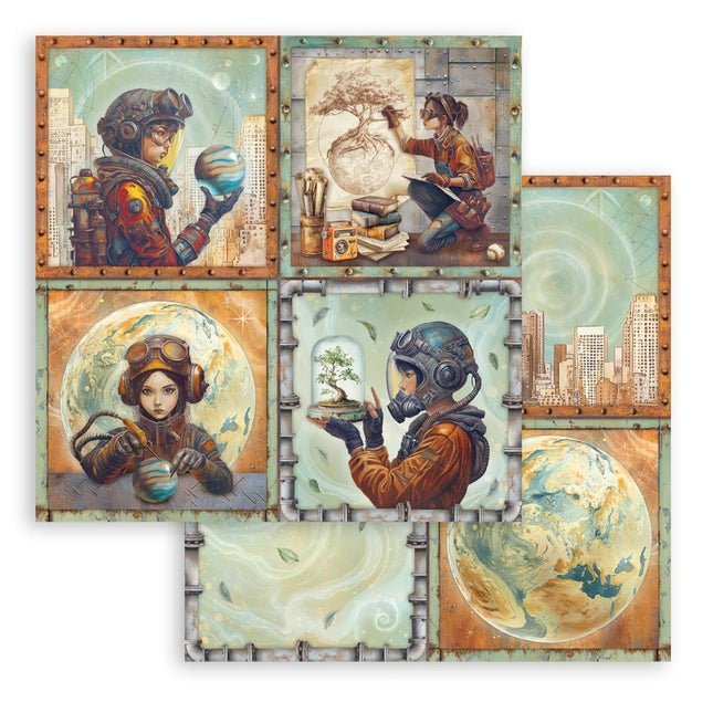 Scrapbooking Double face sheet - A new Beginning 4 cards 