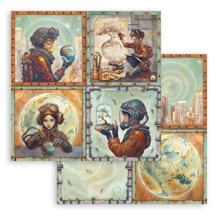 Scrapbooking Double face sheet - A new Beginning 4 cards 