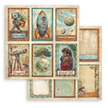 Scrapbooking Double face sheet - A new Beginning 6 cards
