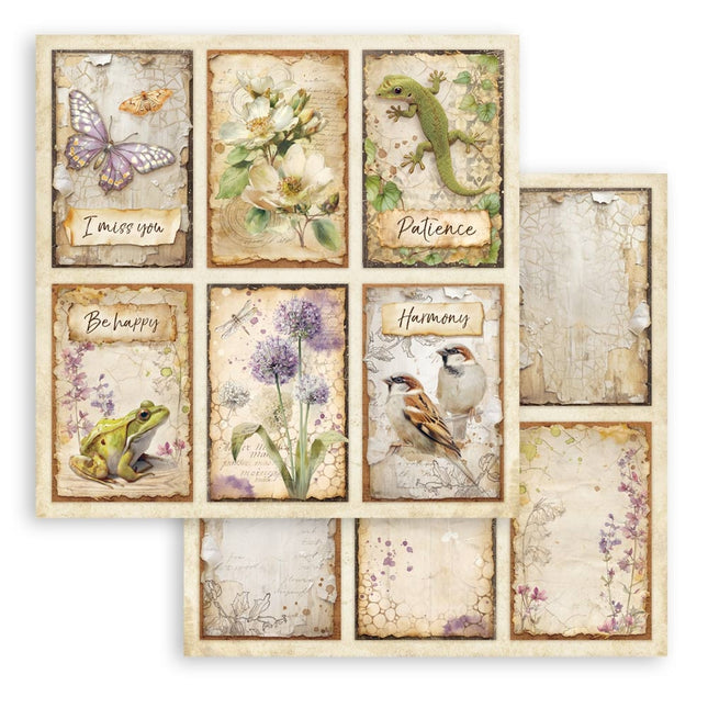 Printed double face scrapbooking sheet for art and craft - All Around 6 cards