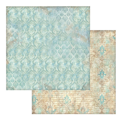 Printed Double Face scrapbooking sheet for Art and Craft - Symphony wallpaper decor 