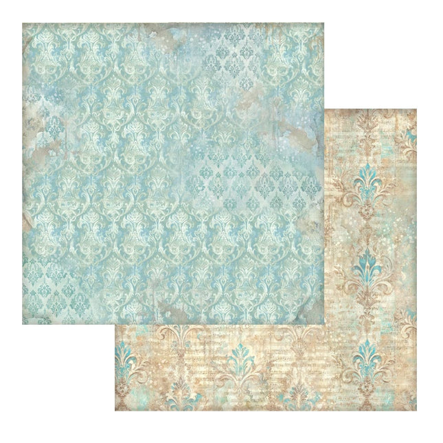 Printed Double Face scrapbooking sheet for Art and Craft - Symphony wallpaper decor 