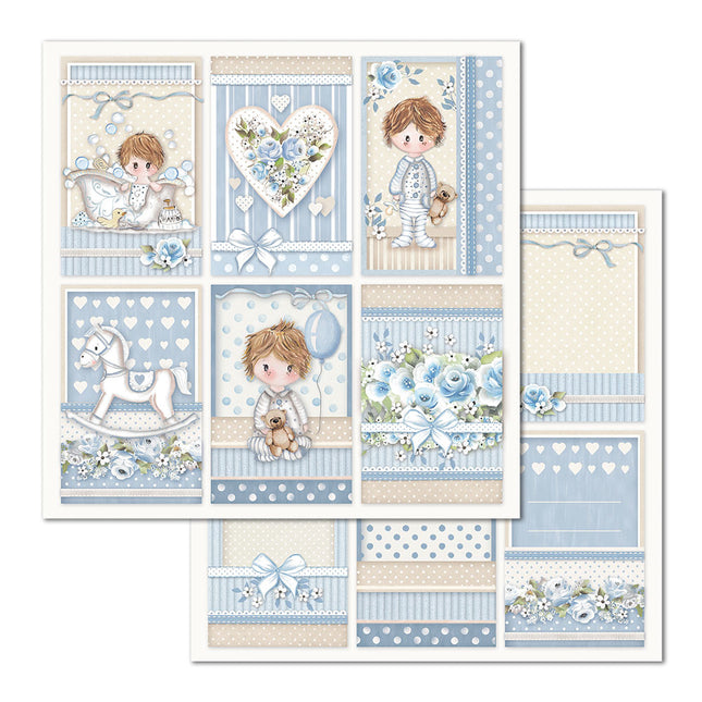 Double Face Paper Little Boy Frames