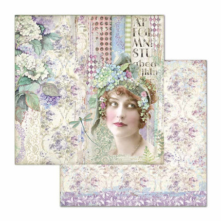 Double Face Paper Lady