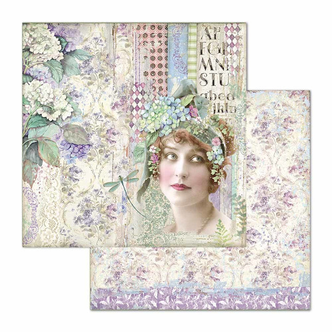 Double Face Paper Lady