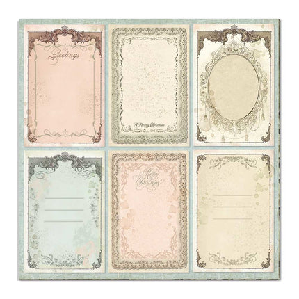 Double Face Paper Pink Christmas cards
