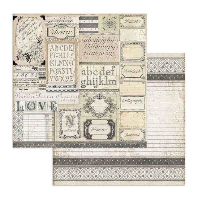 Scrapbooking paper double face paper Patchwork of labels