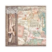 Scrapbooking paper double face - Passion ballet shoes