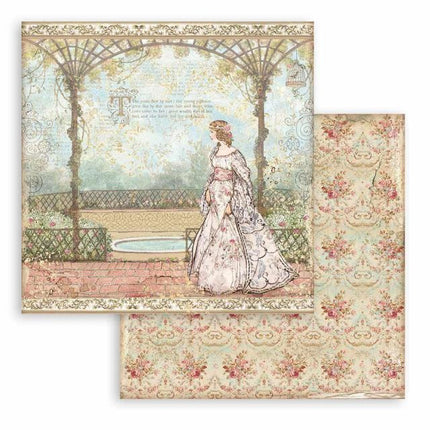 Scrapbooking paper double face - Sleeping Beauty Princess