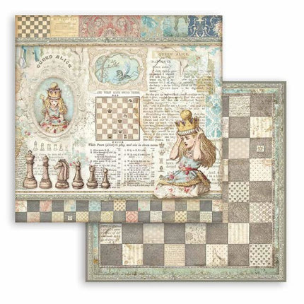 Scrapbooking paper double face - Queen Alice