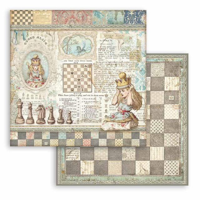 Scrapbooking paper double face - Queen Alice