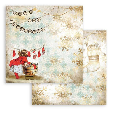 Scrapbooking Double - Romantic Christmas socks