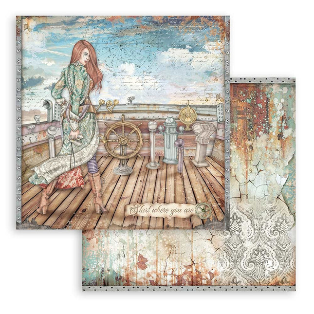 Scrapbooking Double face sheet - Lady Vagabond Lifestyle rudder