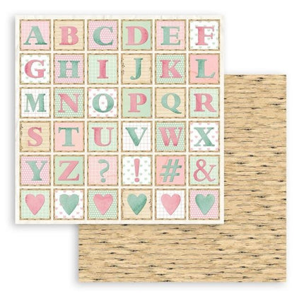 Scrapbooking Double face sheet - DayDream alphabet