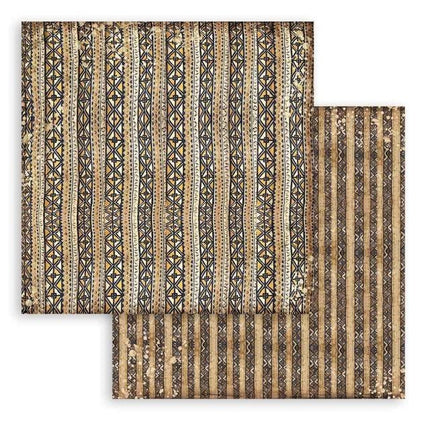 Scrapbooking Double face sheet - Savana etnic texture