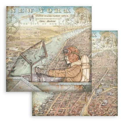 Scrapbooking Double face sheet - Sir Vagabond Aviator New York