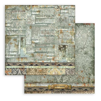Scrapbooking Double face sheet - Sir Vagabond Aviator metal plates