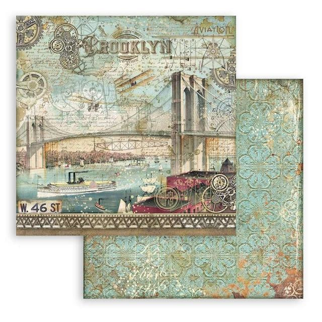 Scrapbooking Double face sheet - Sir Vagabond Aviator Brooklyn