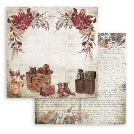 Scrapbooking Double face sheet - Our way travel accessories