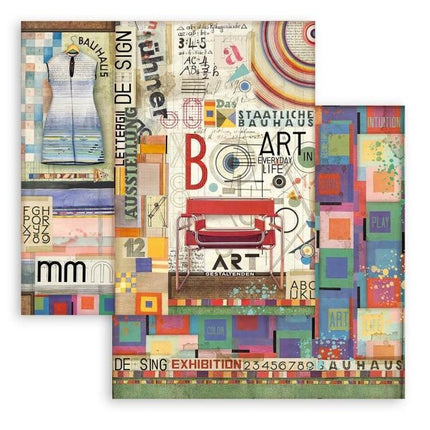 Scrapbooking Double face sheet - Bauhaus Art
