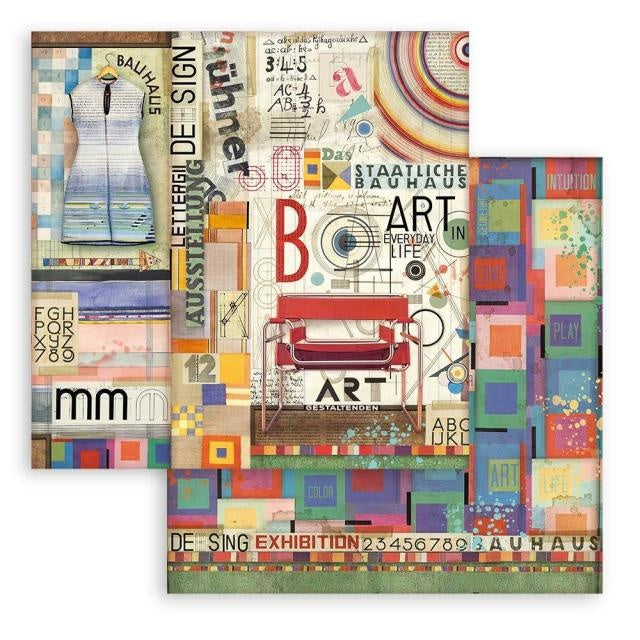 Scrapbooking Double face sheet - Bauhaus Art