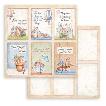 Scrapbooking Double face sheet - Create Happiness Welcome Home 6 cards