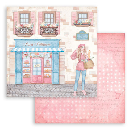 Scrapbooking Double face sheet - Create Happiness Oh lá lá patisserie