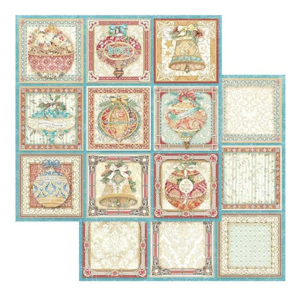 Scrapbooking Double face sheet - Christmas Greetings tags