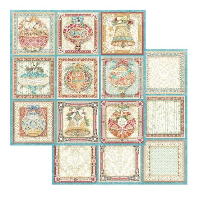 Scrapbooking Double face sheet - Christmas Greetings tags