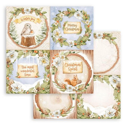 Scrapbooking Double face sheet - Winter Valley 4 cards