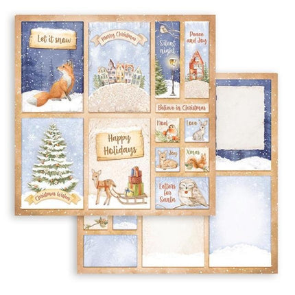 Scrapbooking Double face sheet - Winter Valley 6 cards