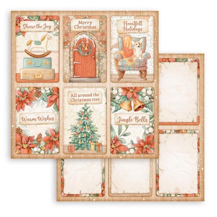 Scrapbooking Double face sheet - All Around Christmas 6 cards
