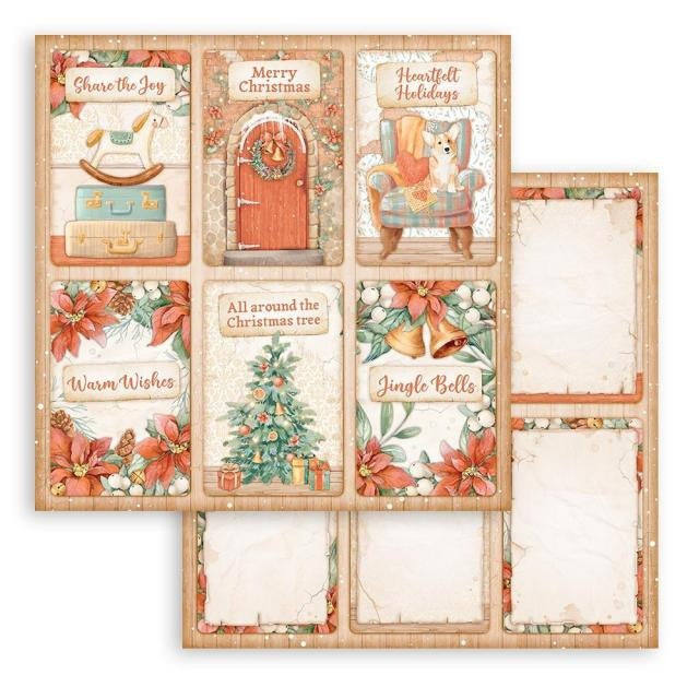 Scrapbooking Double face sheet - All Around Christmas 6 cards