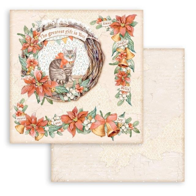 Scrapbooking Double face sheet - All Around Christmas garland