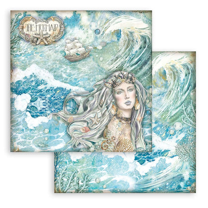 Scrapbooking Double face sheet - Songs of the Sea mermaid