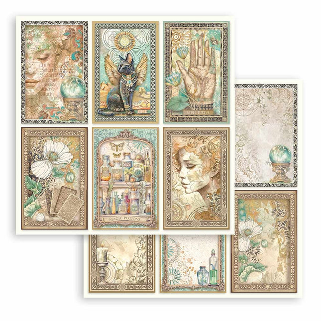 Double-sided Scrapbook Paper - Fortune 6 cards