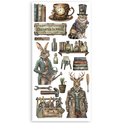 Paper cut-outs 2 Double Face - 4 sheets cm 15x30.5 - Alterego