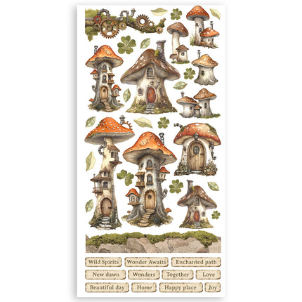 Paper cut-outs 2 Double Face - 4 sheets 15x30.5 cm - Hidden Grove