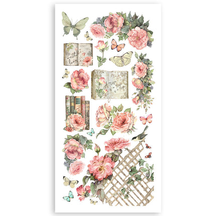 Paper cut-outs 2 Double Face - 4 sheets 15x30.5 cm - House of Roses