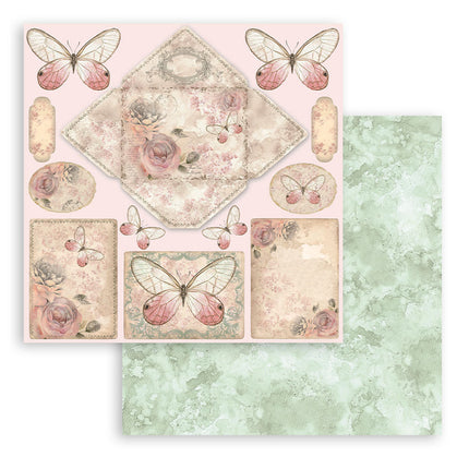 Paper Pad 30.5x30.5 cm - 10 Sheets - Shabby Rose