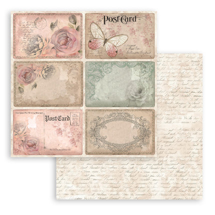 Paper Pad 30.5x30.5 cm - 10 Sheets - Shabby Rose