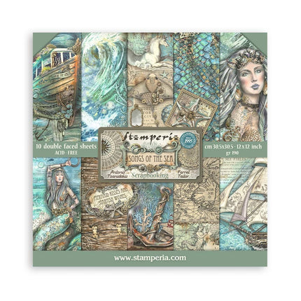 Scrapbooking Pad 10 sheets cm 30,5x30,5 (12"x12") - Songs of the Sea
